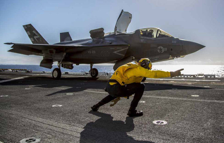 F-35B on Aircraft Carrier
