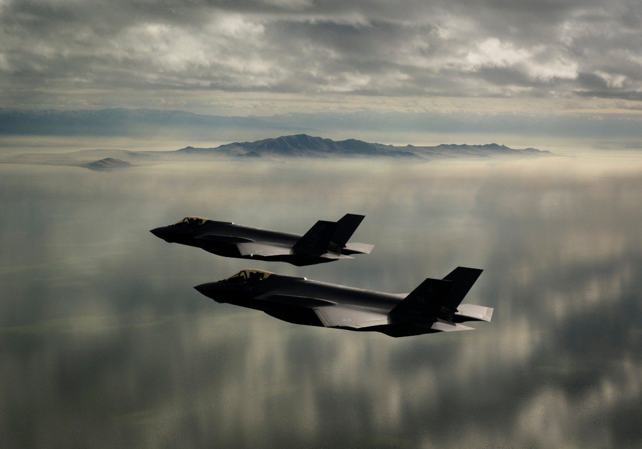 F-35s in formation