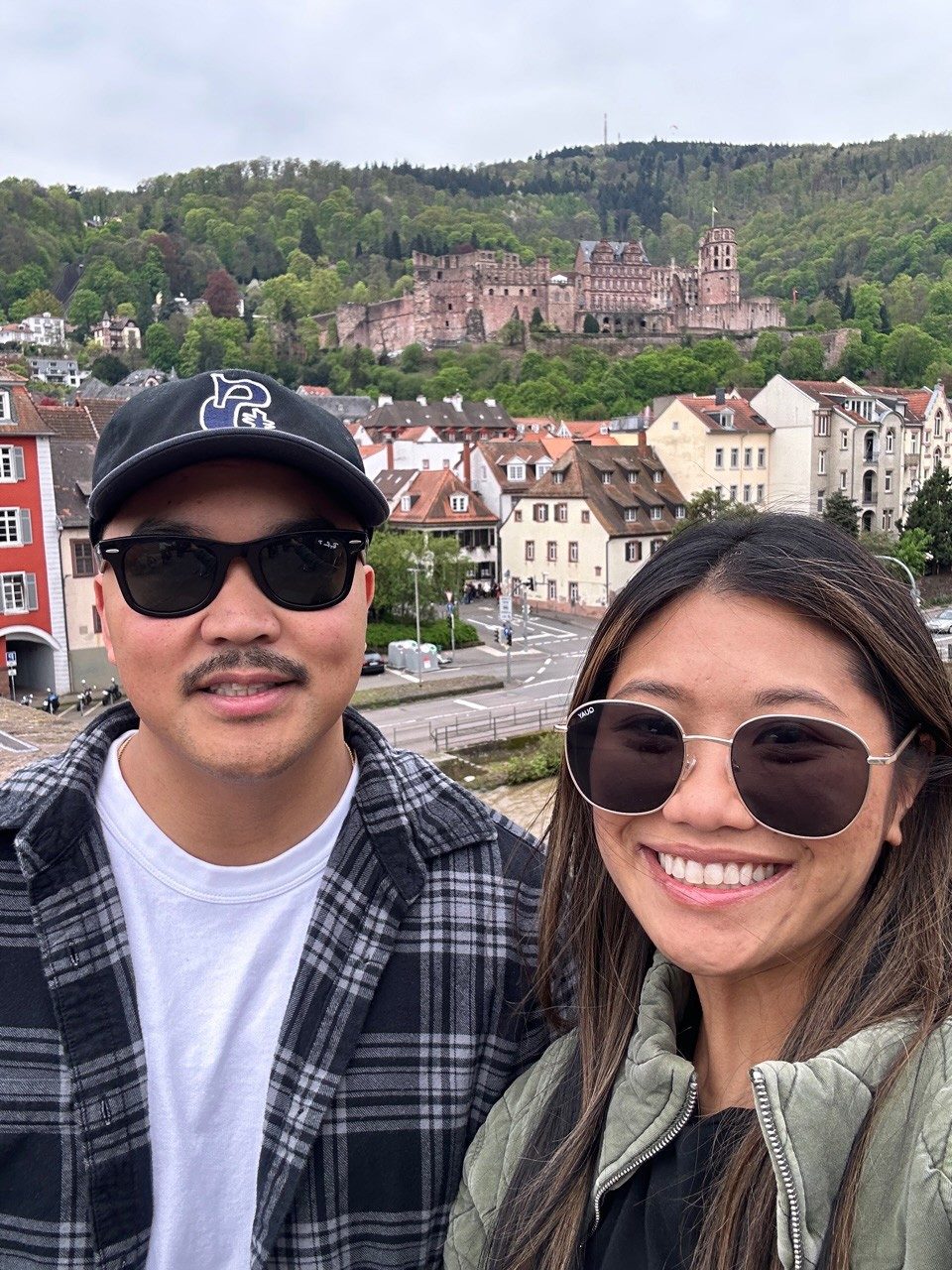 Maria and her husband in Germany