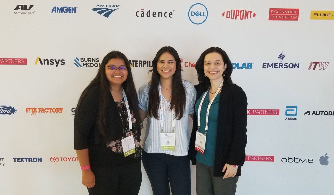 Daniela and colleagues at the Society of Women Engineers conference.