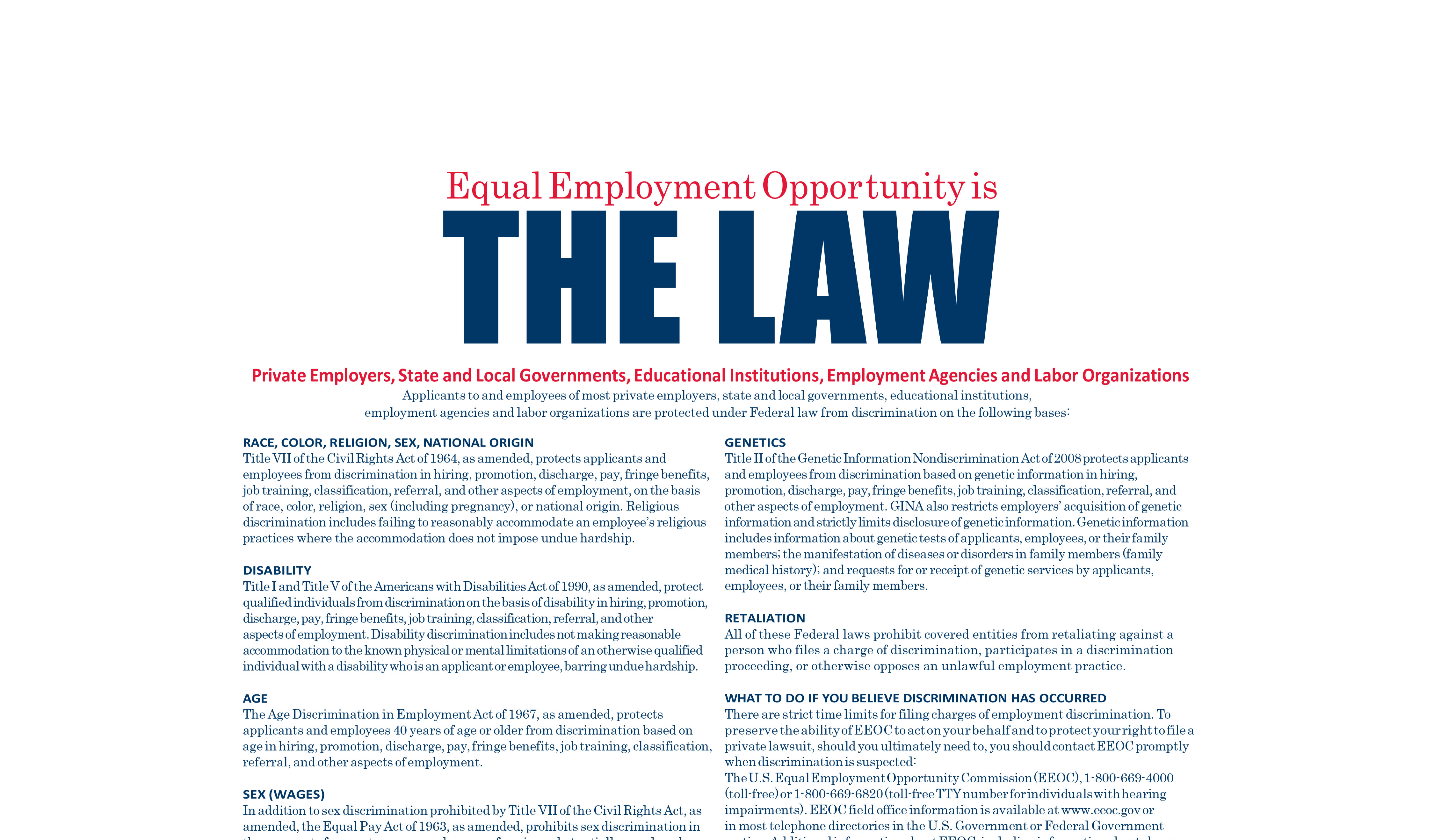 equal opportunity act