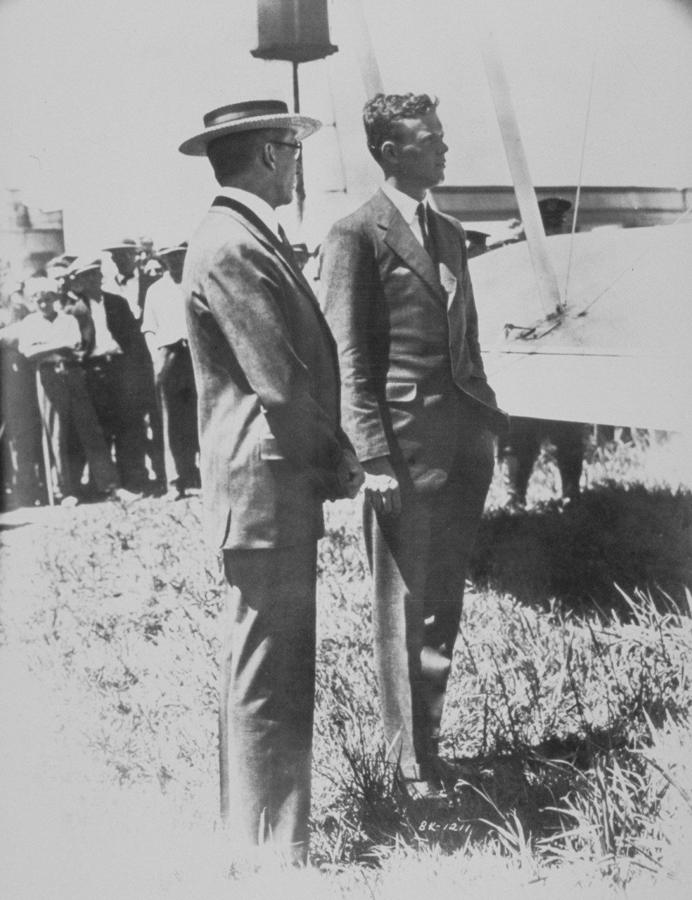 Glenn L. Martin (left) with Charles Lindbergh.