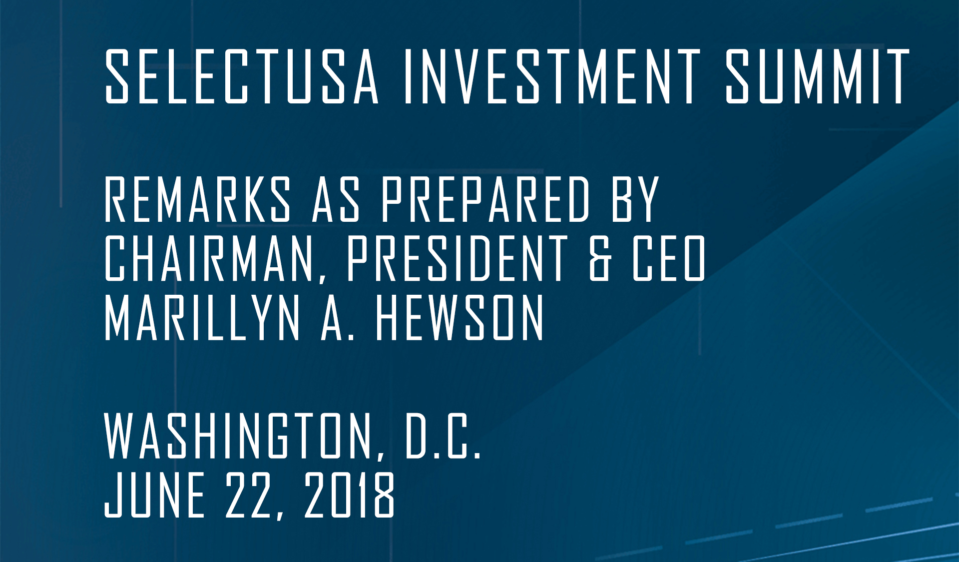 SelectUsa Investment Summit Lockheed Martin