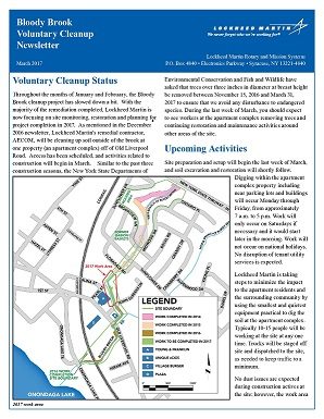 Bloody Brook Voluntary Cleanup Newsletter March 2017  