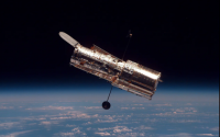 Hubble space telescope in Earth orbit