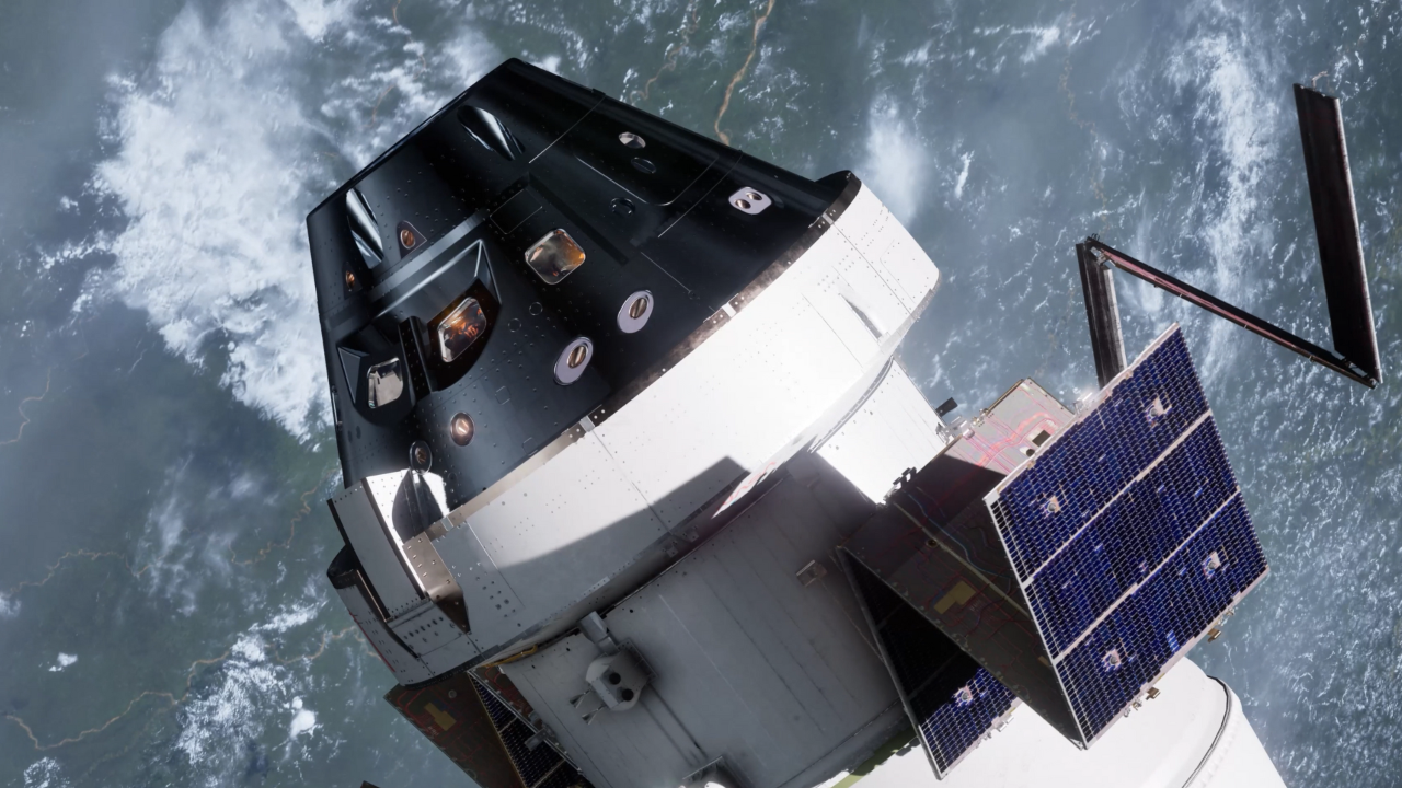Orion spacecraft rendering
